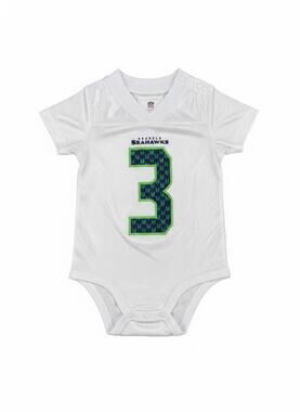 Outerstuff Russell Wilson Seattle Seahawks White Baby/Infant Jersey - 0/3 Months